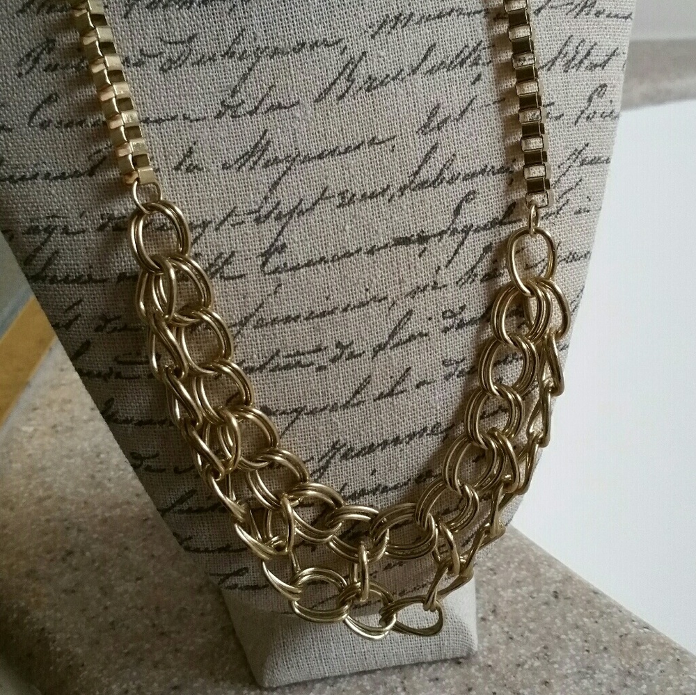 Goldtone chain necklace